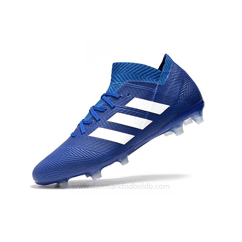 Adidas Nemeziz 18.1 FG Fodboldstøvler Herre – Blå Hvid